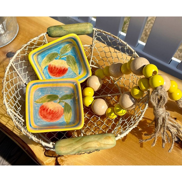 Rustic Natural Chunky Wooden Beaded Tassel Garland for Farmhouse Decor - Picture 3 of 10